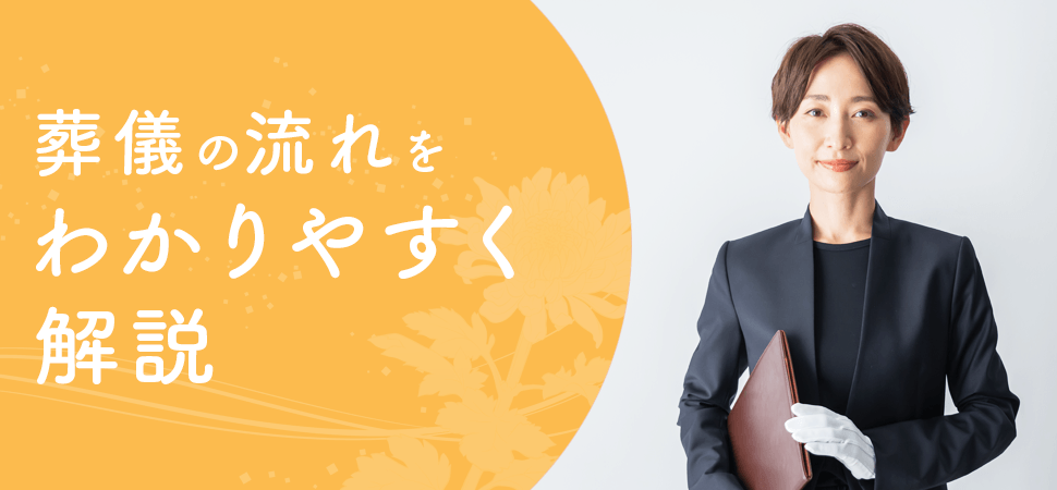 「葬儀の流れをわかりやすく解説」の画像